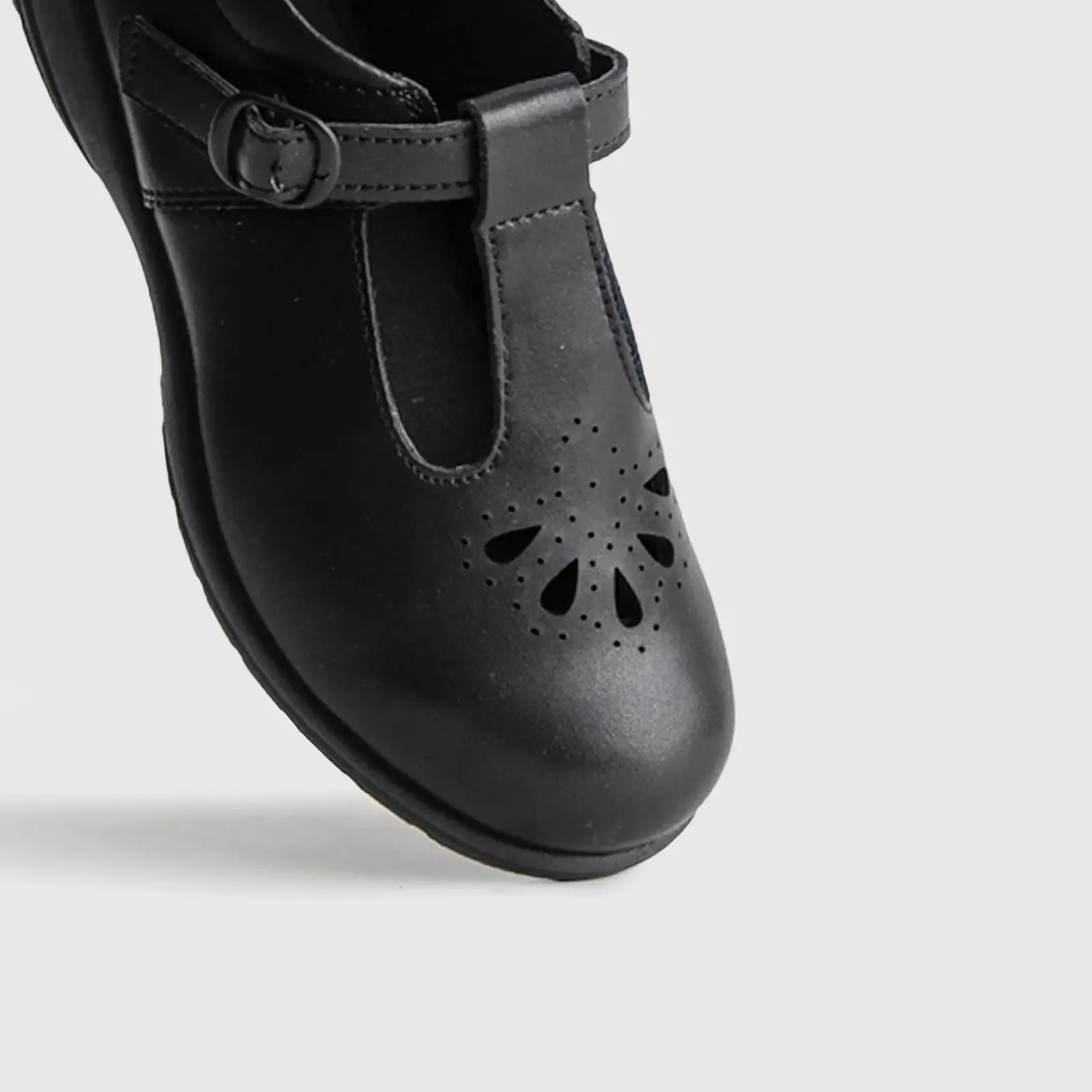 Python Western Boots Crown Girls Youths T-Strap School Shoe