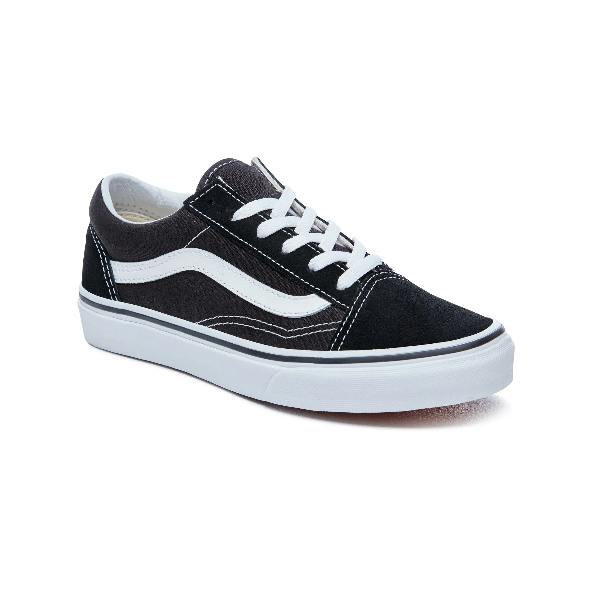 Vans UY Old Skool Black/True White - Kids Valentino Rockstud Tennis Shoes