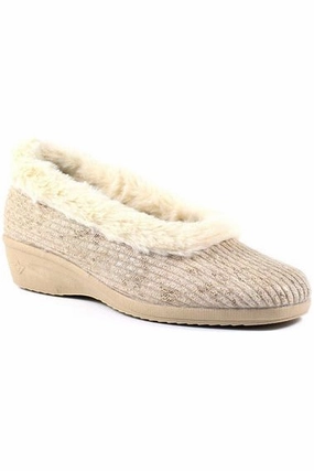 Everyday Slip Lunar Ladies Slippers Marlene KLA 172 beige