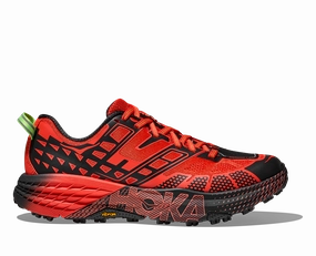 Hoka - U Speedgoat 2 - Tomato / Electric Green enthusiasm - generating