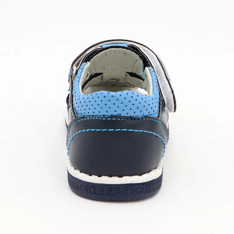 Cute eagle Summer Boys Orthopedic Sandals Pu Leather Toddler Kids Shoes for Boys Closed Toe Baby Flat  Shoes  Size 20-30 New Comfortable Sandals For Work