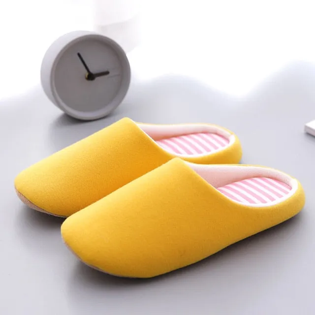 Longhorn Slippers Japanese Slippers Women Indoor House Soft Cute Cotton Flip Flop Classic All-match Women Wedding Shoes Winter Warm Guest Slippers