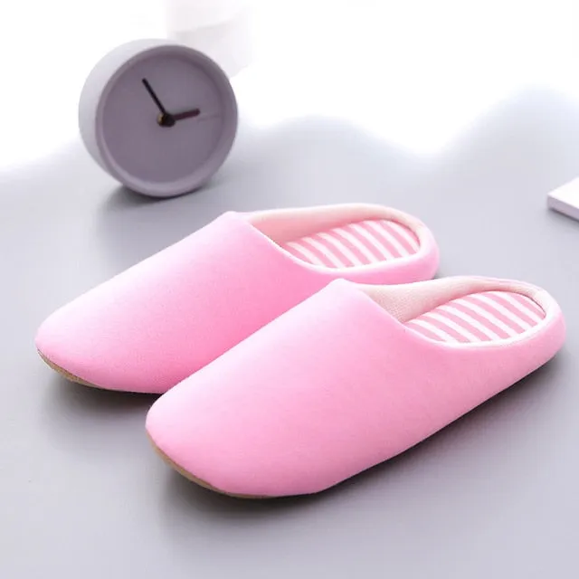 Snoozie Slippers Japanese Slippers Women Indoor House Soft Cute Cotton Flip Flop Classic All-match Women Wedding Shoes Winter Warm Guest Slippers