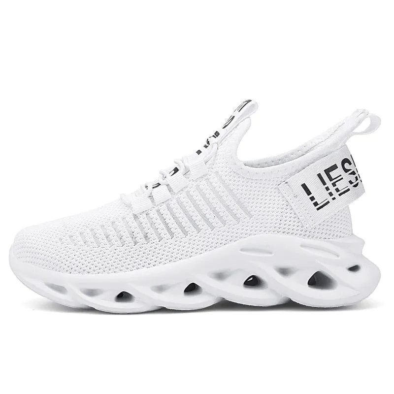 Asics Running Shoes Academy White children's shoes Fashionable children's shoes for boys and girls