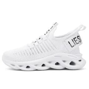 Asics Shock Absorbing Shoes White children's shoes Fashionable children's shoes for boys and girls