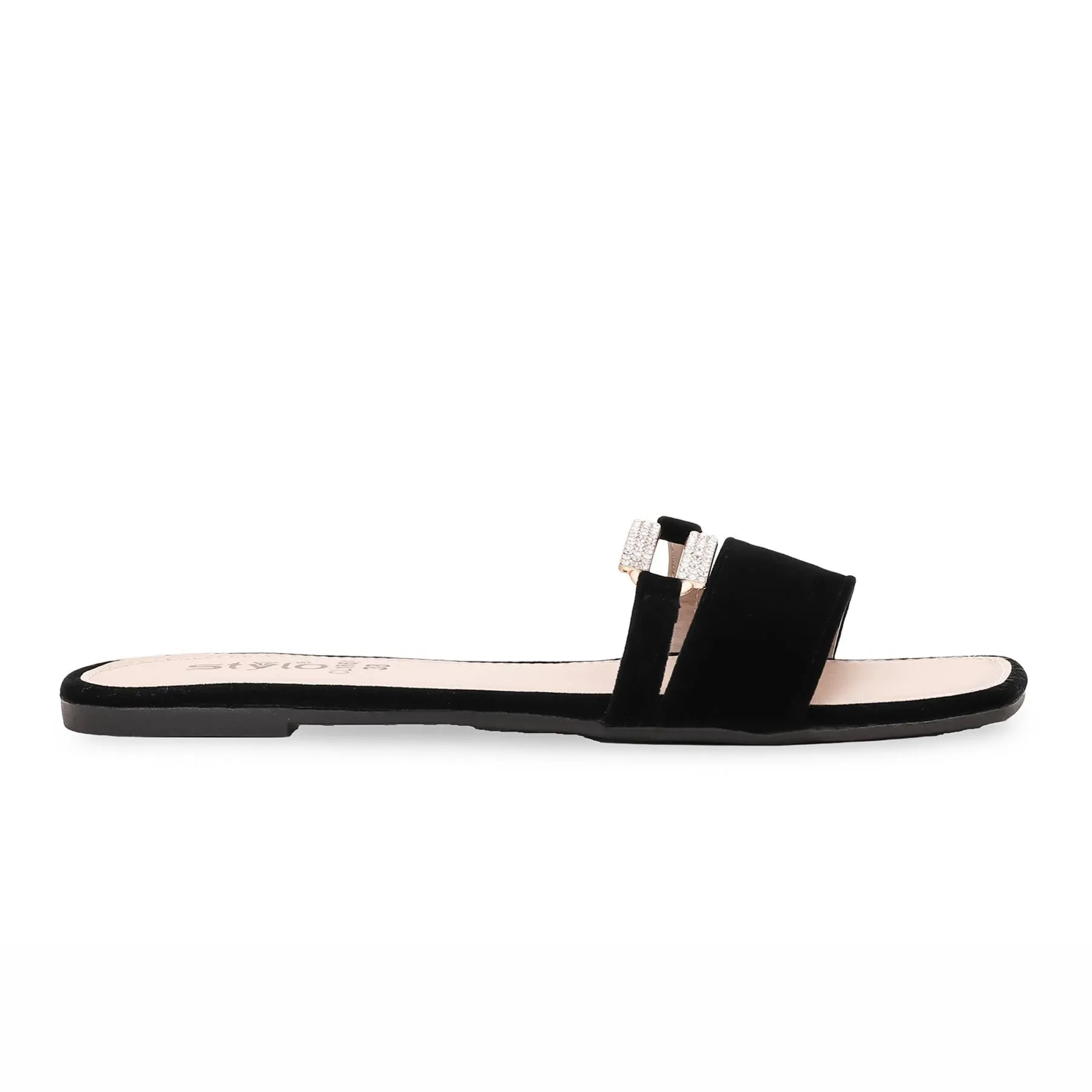 Black Casual Slipper CL1861 Island Slippers