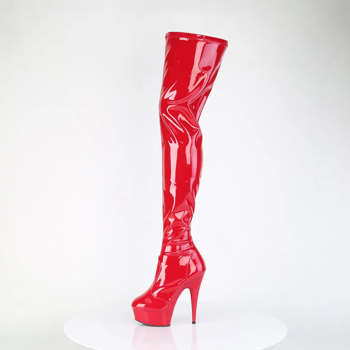 DELIGHT-4000 Pleaser Red Sexy Platform Shoes (Pole Dancing Heels) Asics Retro Wrestling Shoes