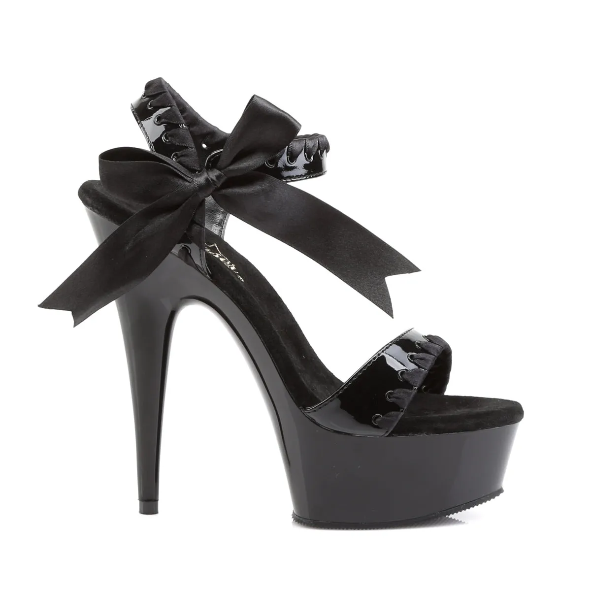 DELIGHT-615 Pleaser Black Sexy Platform Shoes (Pole Dancing Heels) Best Asics Race Day Shoes