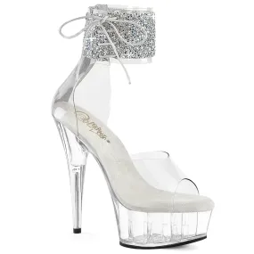 DELIGHT-624RS-02 Pleaser Clear/Silver Sexy Platform Shoes (Pole Dancing Heels) Asics Tiger Classic Shoes