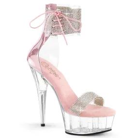 DELIGHT-627RS Pleaser Clear/Baby Pink Sexy Platform Shoes (Pole Dancing Heels) Asics X Marvel Shoes