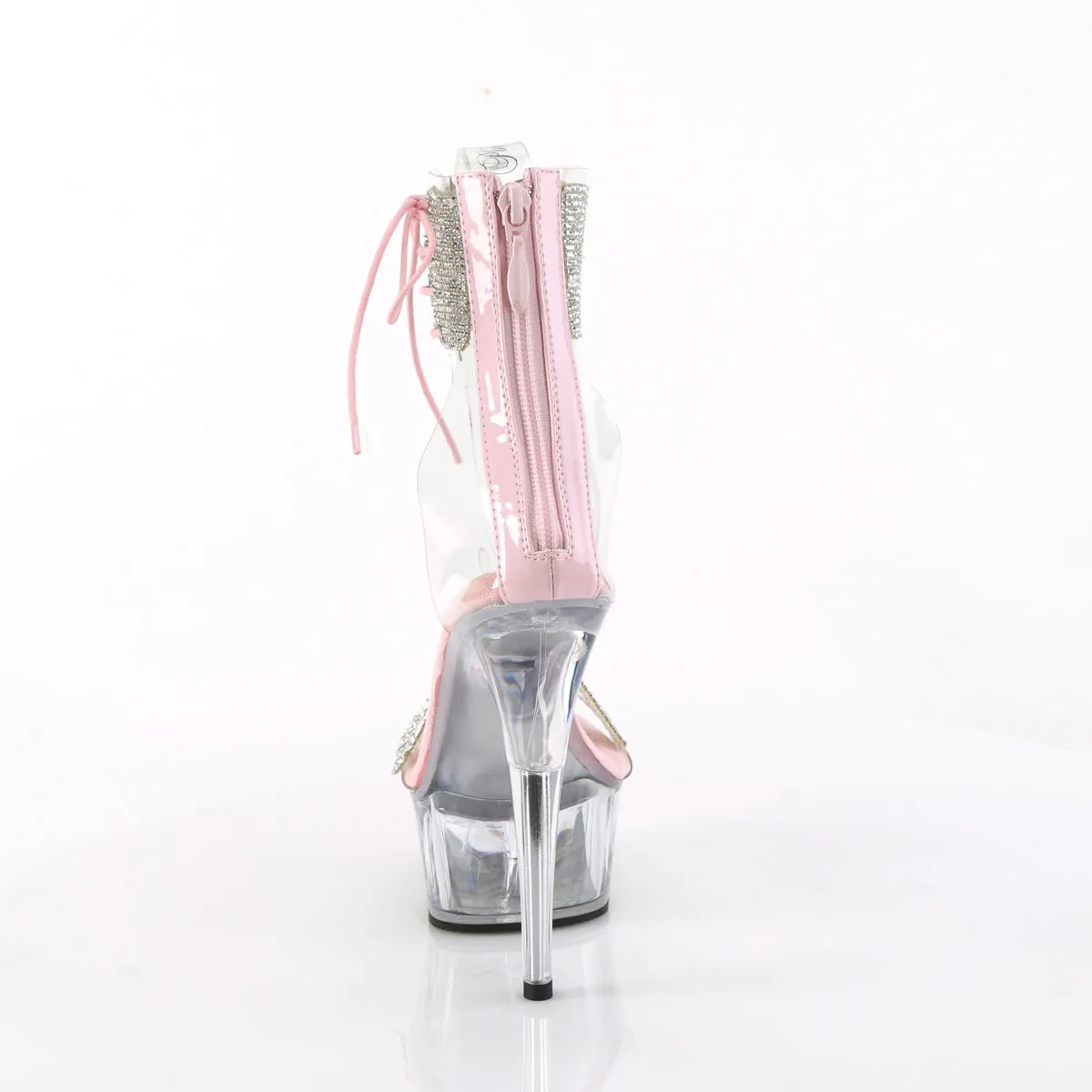 Asics Shoe Simulation DELIGHT-627RS Pleaser Clear/Baby Pink Sexy Platform Shoes (Pole Dancing Heels)