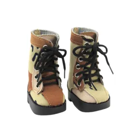 Desert Sand Camouflage Boots for 18-inch dolls Adidas Terrex Boat Shoe
