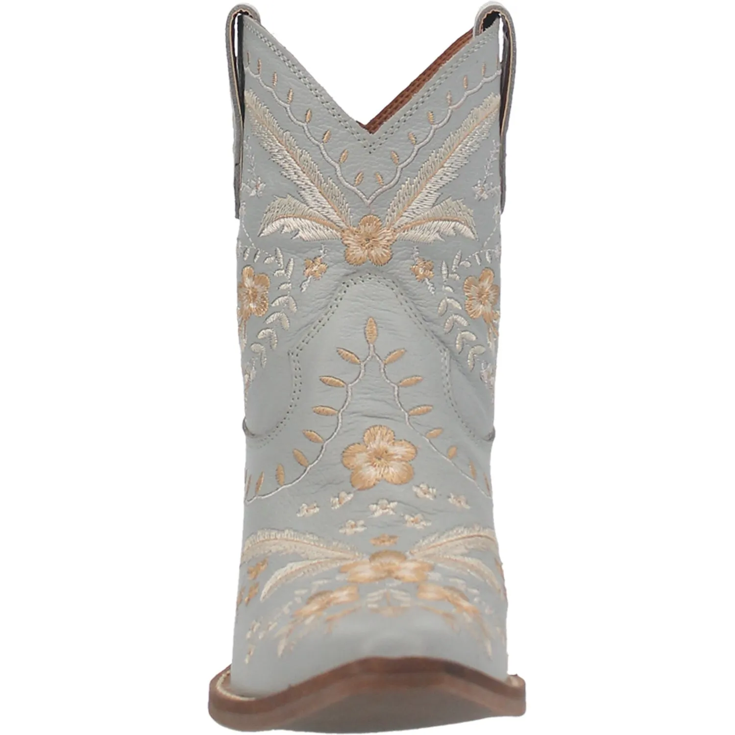 Dingo Womens Primrose Cowboy Boots Leather Blue Orthopedic Ankle Boots