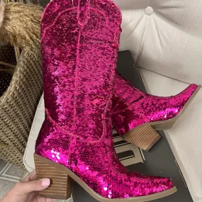 Adidas Most Expensive Shoe *DISCONTINUED* Dingo | Dance Hall Queen Cowboy Boot in Fuchsia | Last Chance Size 8.5 & 9