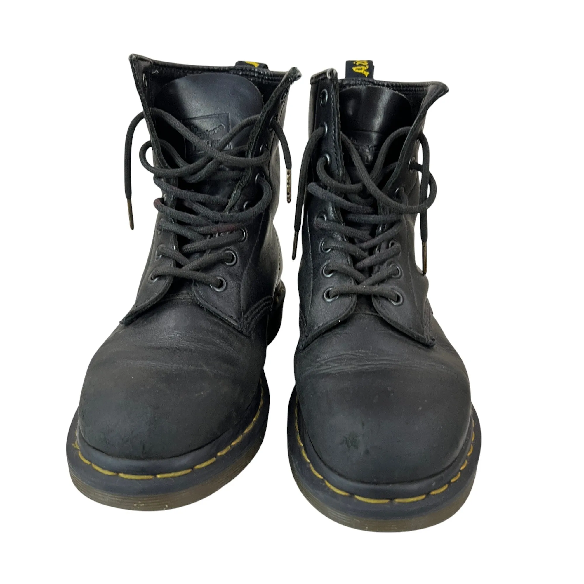 Doc Marten 1460 Leather lace-up Ankle Boots Size 7 Steel Tipped Boots