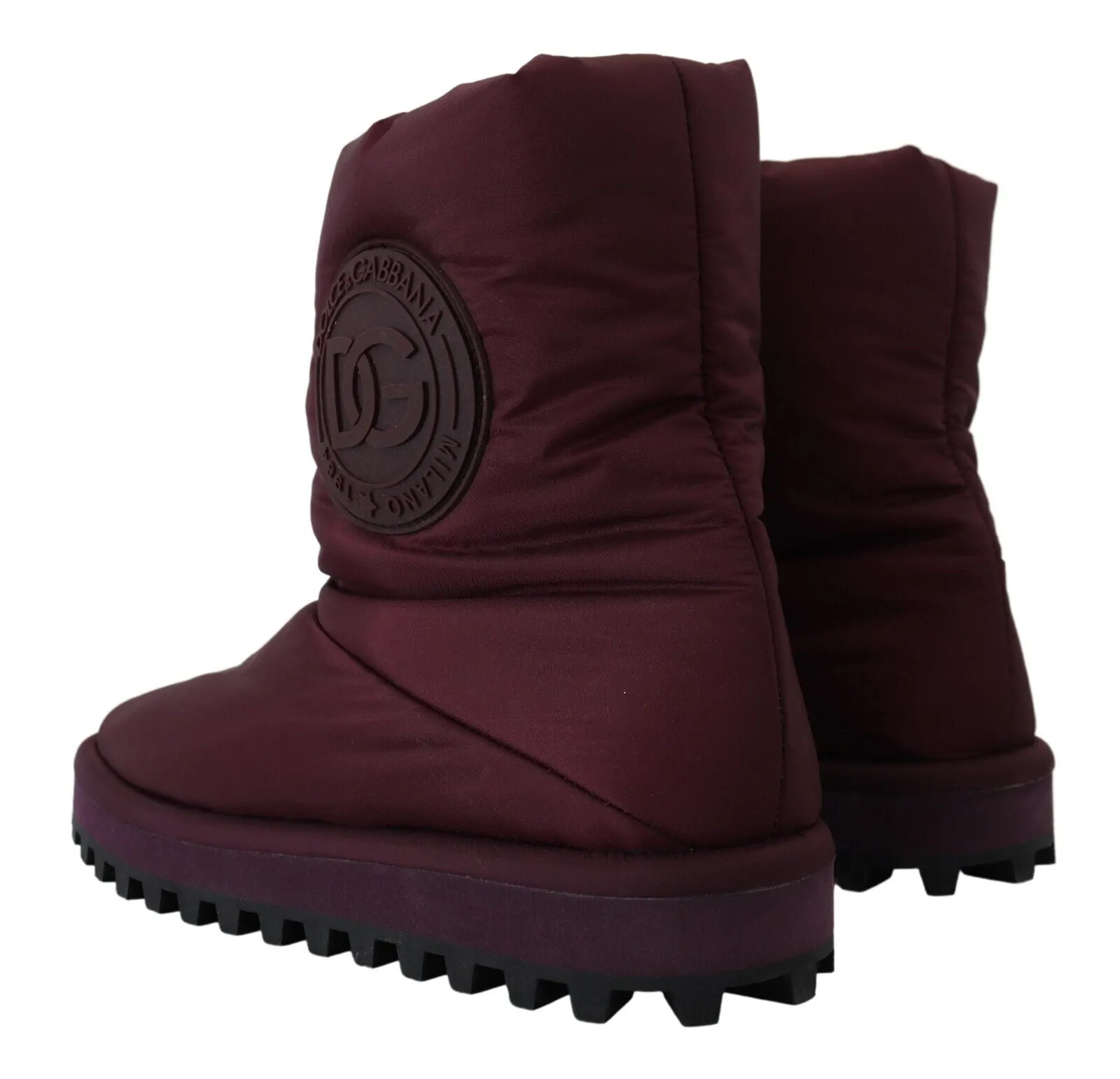 Rain Boots Amazon Dolce & Gabbana Elegant Bordeaux Mid Calf Boots