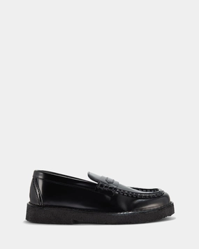 Nomad Loafer. (w) Black Patent Supportive Padding Bright Steps