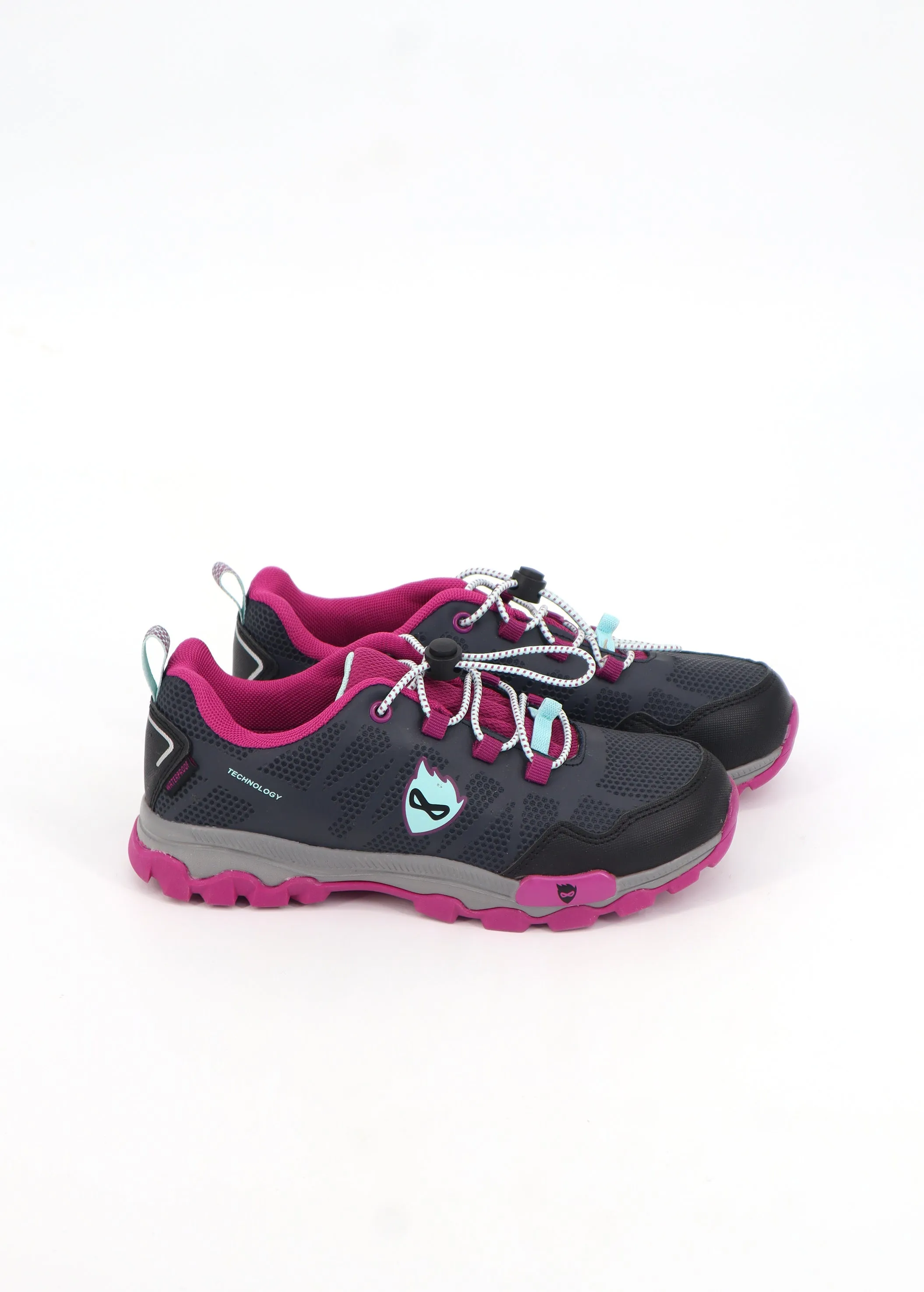 Kids Girl's Printed Hiking Shoes,Navy Japanese Hiking Boots