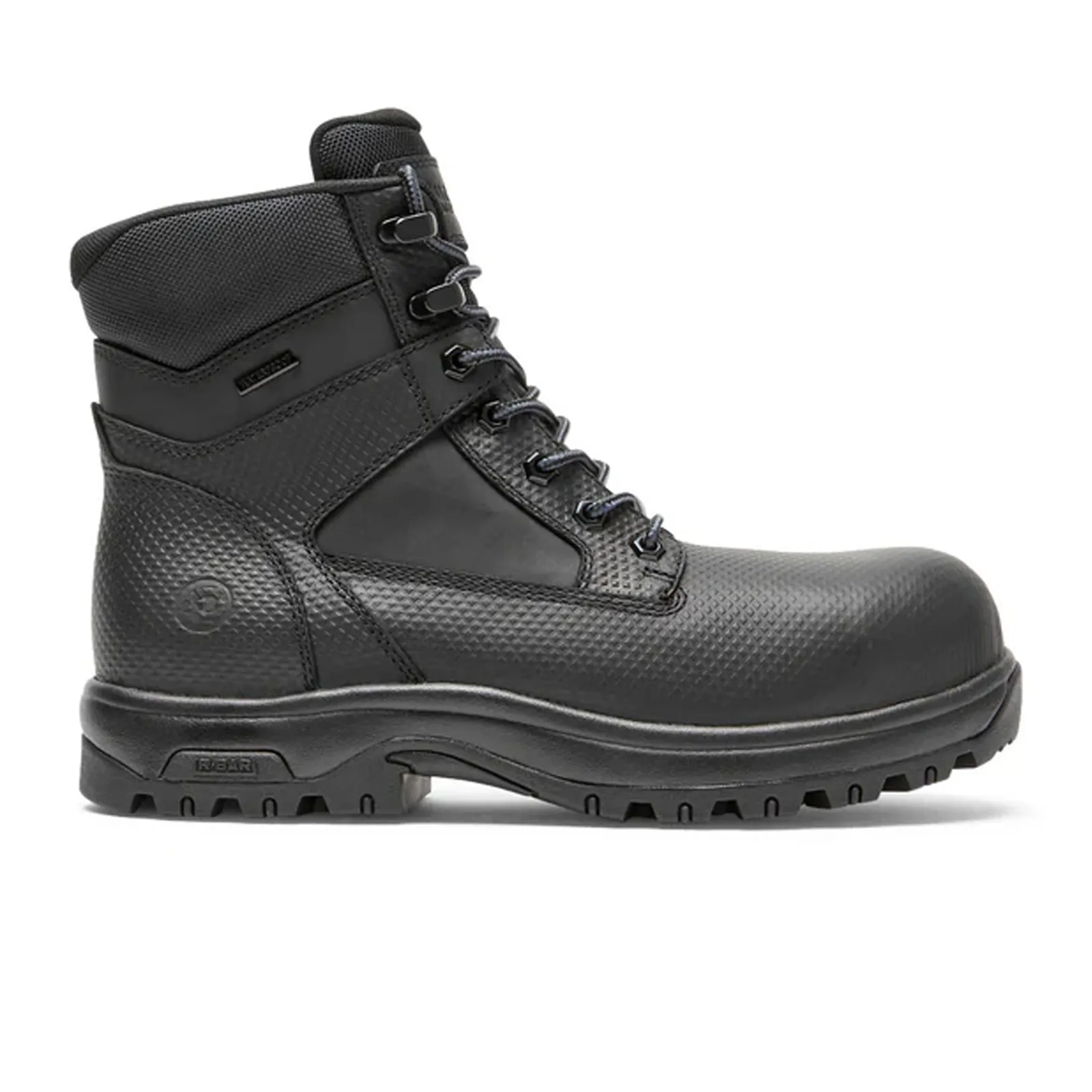 Dunham 8000 Works 6" Safety Boot (Men) - Black Textured Leather Size 15 Steel Toe Work Boots