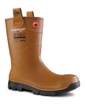 Dunlop Purofort RigPRO Full Safety Fur Lining Wellingtons Heat Rash On Feet From Work Boots