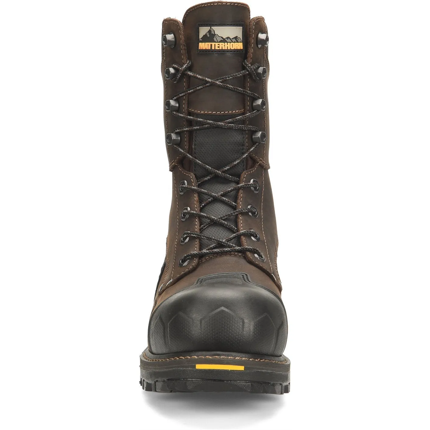 Pro Boondock Composite Toe Work Boots Matterhorn Men's Max 8" Composite Toe Waterproof Logger Work Boot Brown MT2560