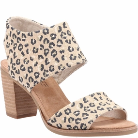 TOMS Majorca Cutout Textured Cheetah Sandal Summer Sandals Fashion Show