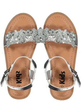 Sandals Sizing Guide Silver Faux Leather Sandals