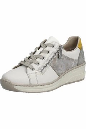 Rieker ladies lace up shoe 48700-80 in white Stand Comfort