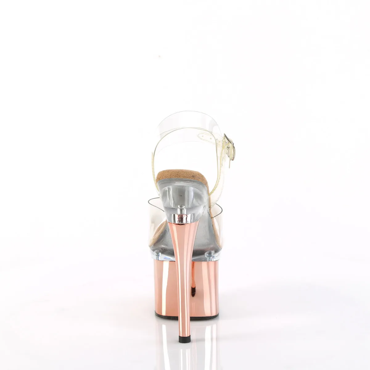 ESTEEM-708 Pleaser Clear/Rose Gold Sexy Platform Shoes (Pole Dancing Heels) Asics Gel Pulse 10 Running Shoes