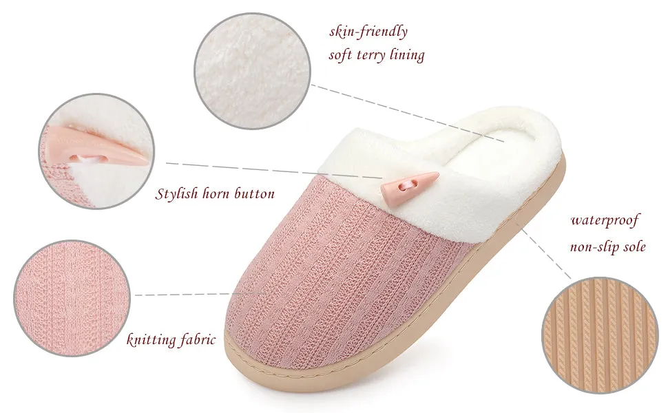Comfortable House Slippers NineCiFun Slippers for Women Slip On Memory Foam Comfy House Shoes