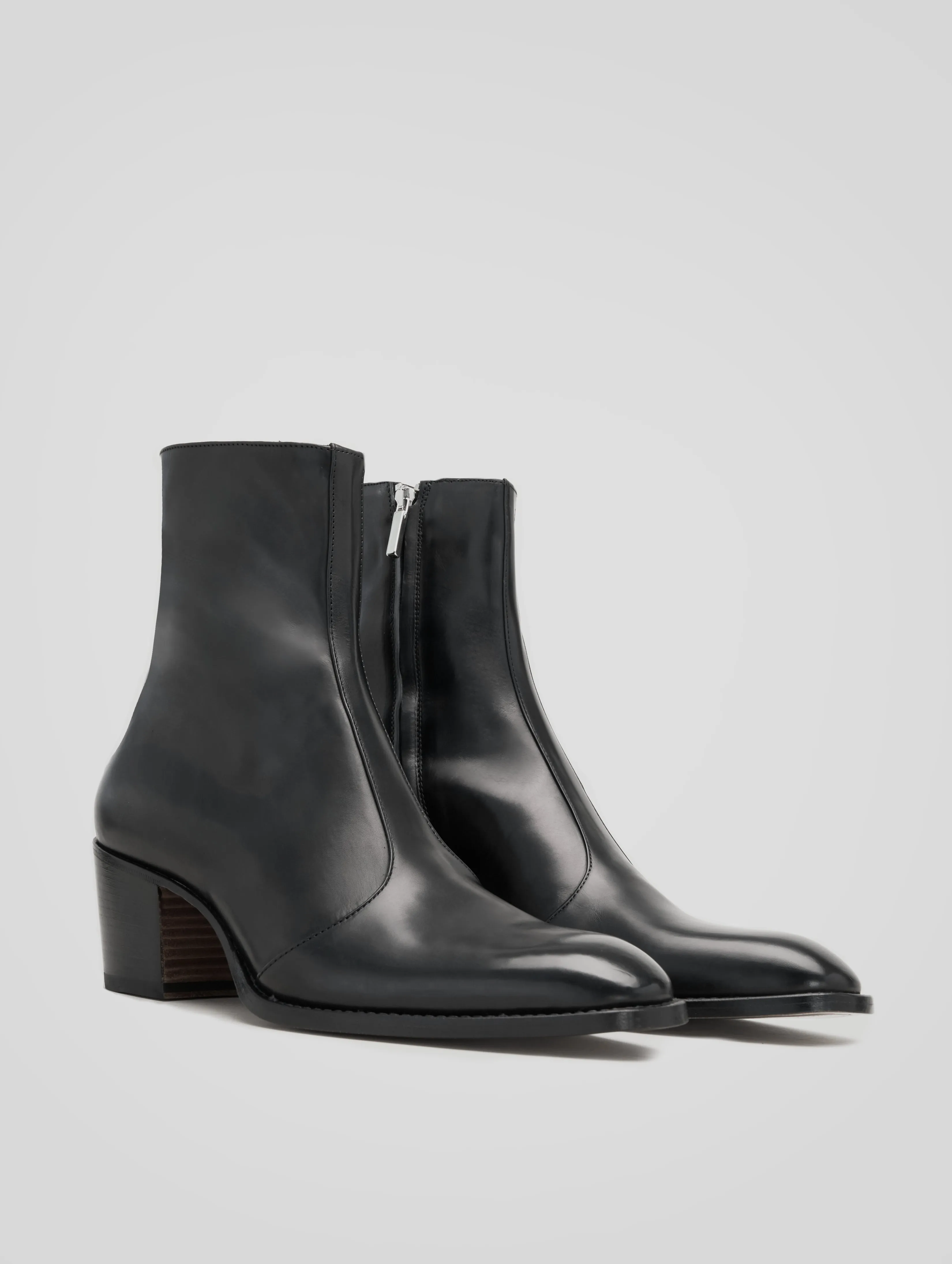 ROMAN 60MM ANKLE BOOT IN BLACK CALFSKIN Boots Mens Ariat