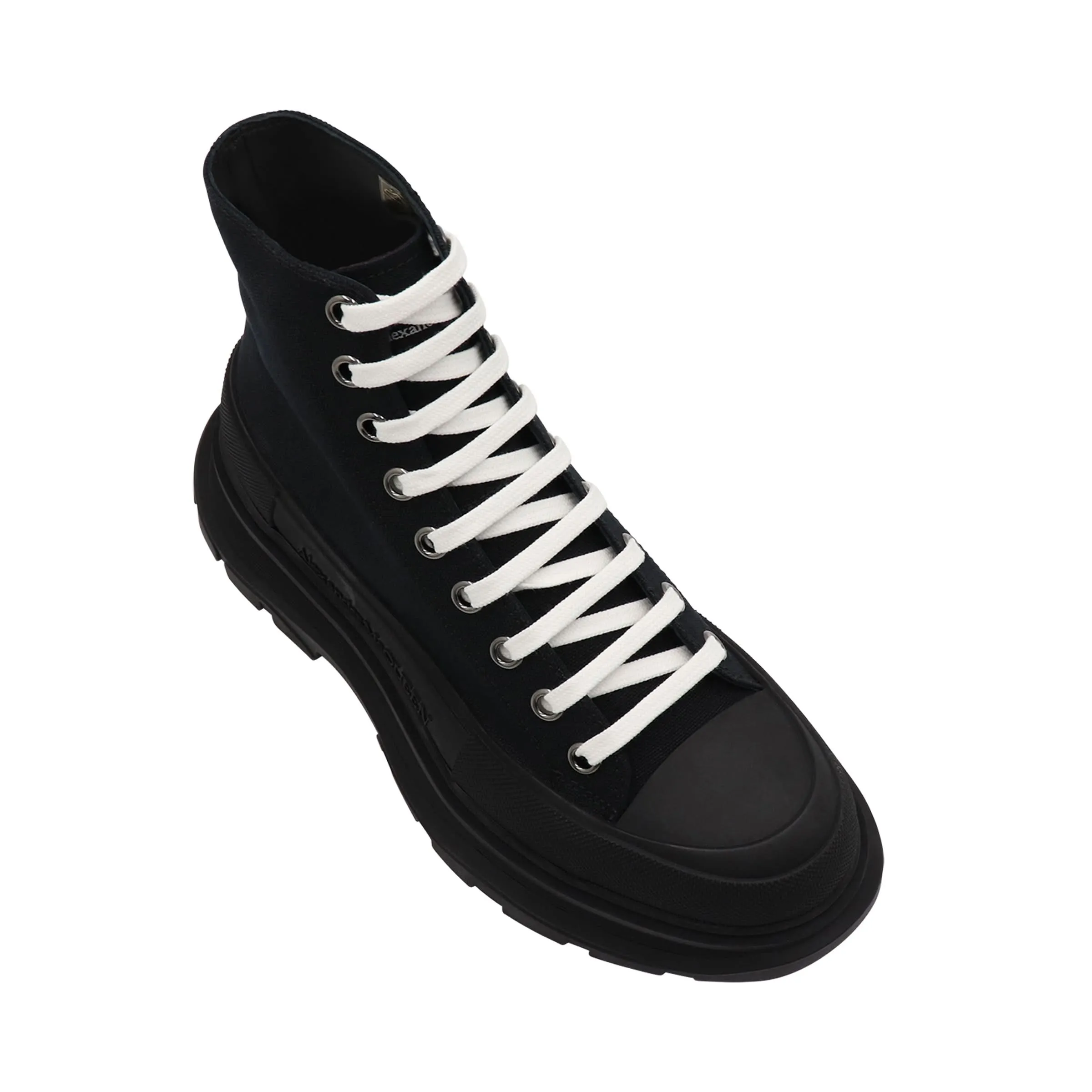 Work Boots For Construction Tread Slick Canvas Boot in Black/Black