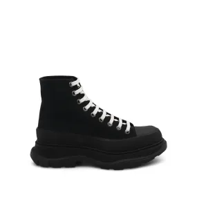 Muk Luk Boots Tread Slick Canvas Boot in Black/Black