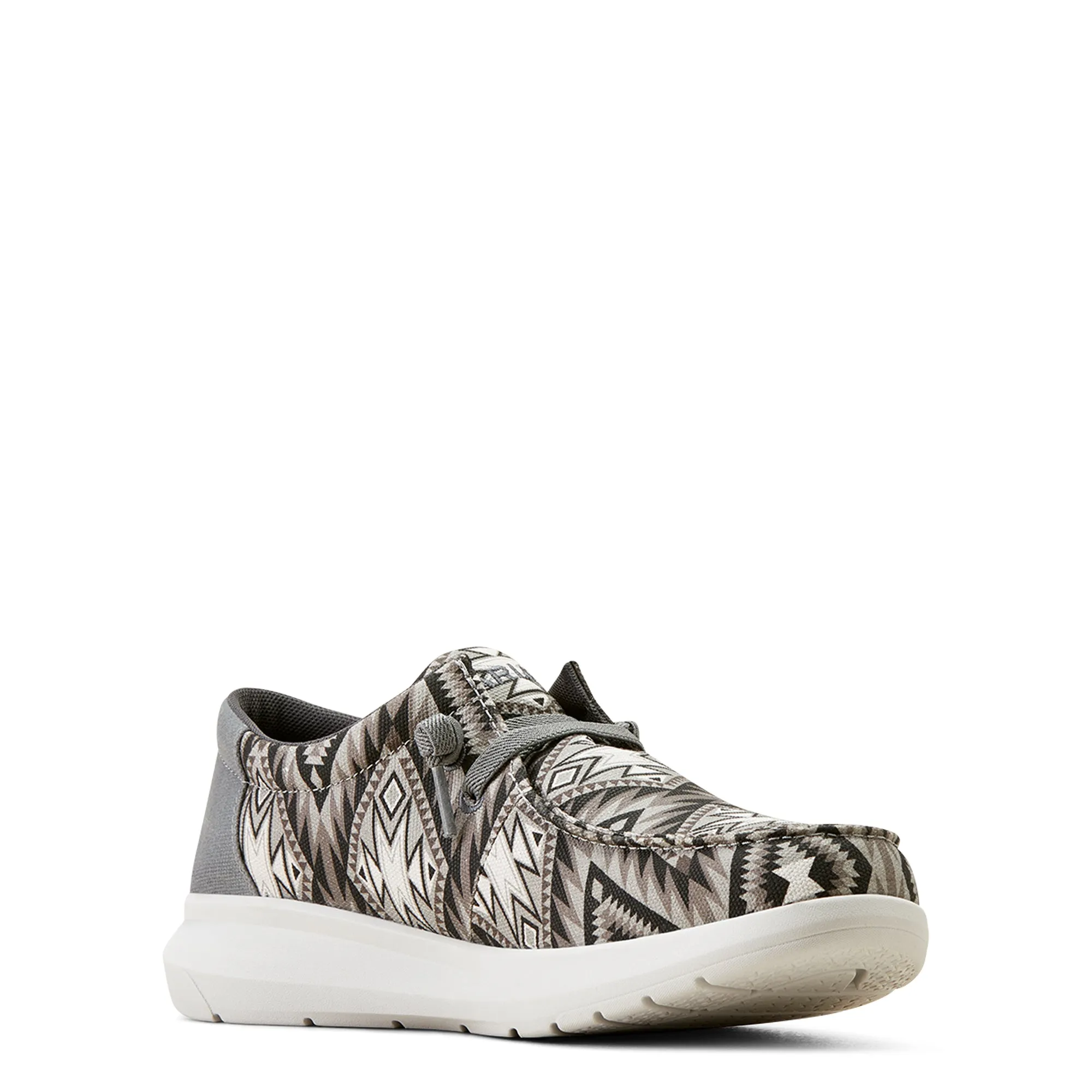 No Heeled Boots ARIAT MEN'S HILO GREY SOUTHWESTERN