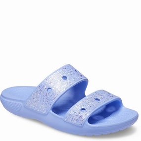 Crocs Kids Classic Crocs Glitter Sandal Coastal Trip