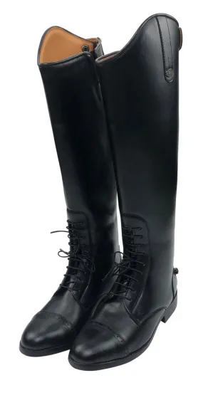 Equistar Synthetic Field Boot in Black - Children's 2 High Heel Dress Boots