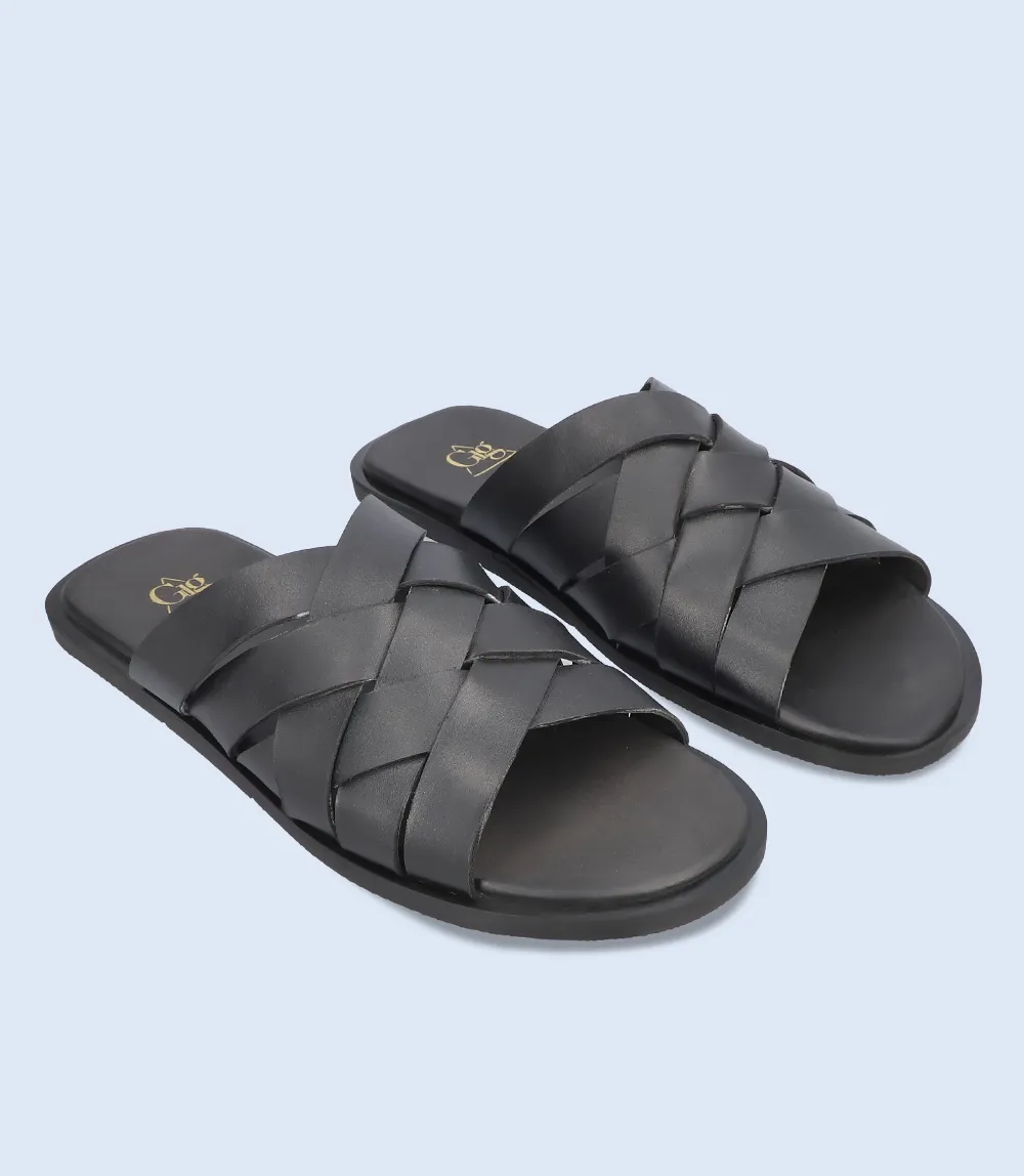 Orthotic Slippers BM6188-BLACK-Men Slipper