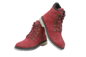 Women's Leather Boots (#3133118_Port Red) Best Shoes To Dress Up Or Down