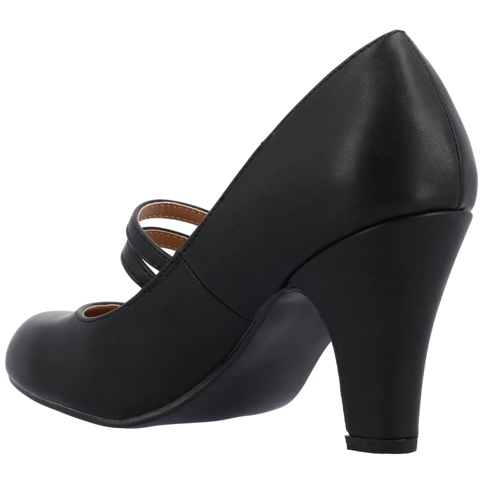 Best Value Dress Shoes Journee Collection Womens Windy Round Toe Block Heel Mary Jane Pumps Black 7.5M
