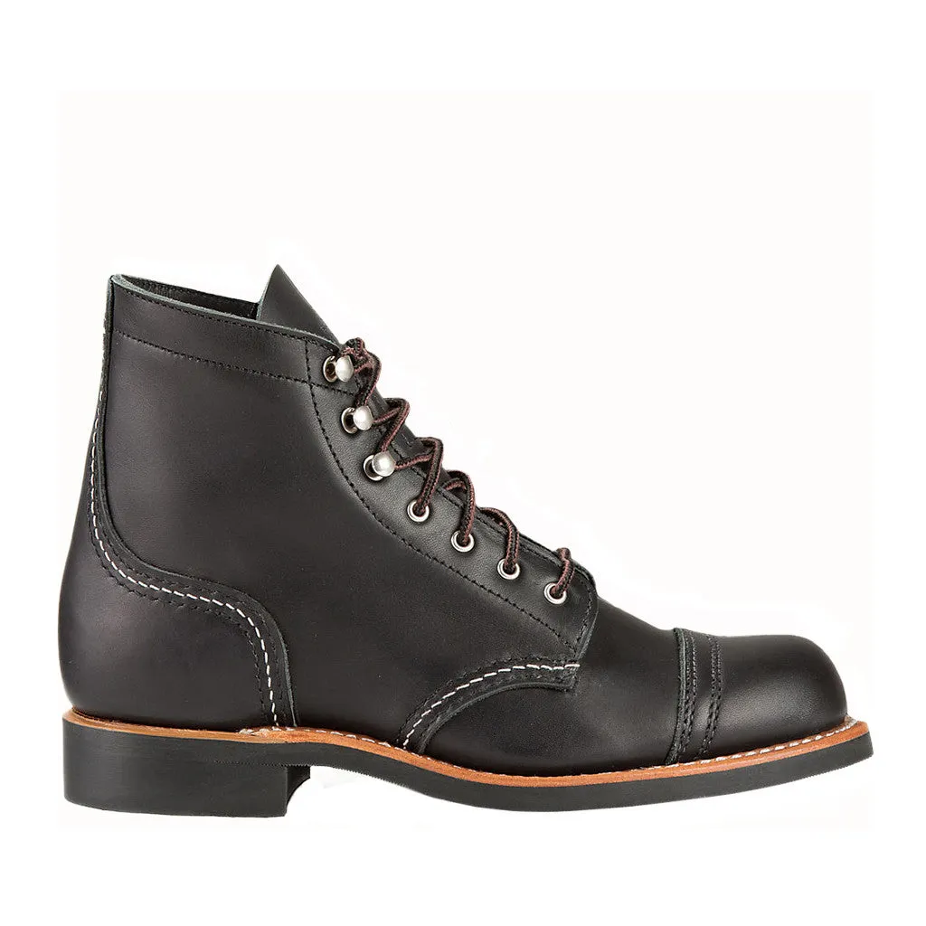 Red Wing Heritage Women's Iron Ranger-W Work Boot in Black Boundary Work Boots Thinsulate