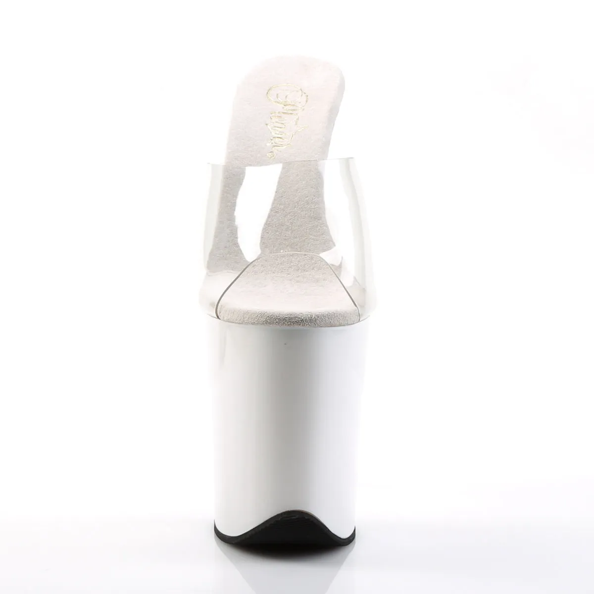 FLAMINGO-801 Pleaser Clear/White Sexy Platform Shoes (Pole Dancing Heels) Shoes Similar To Asics Gel Nimbus