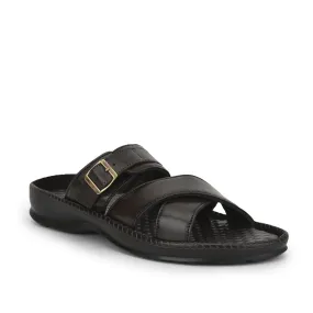 Coolers Casual (Brown) Slippers For Men STEAMER-03 By Liberty Geta Slippers
