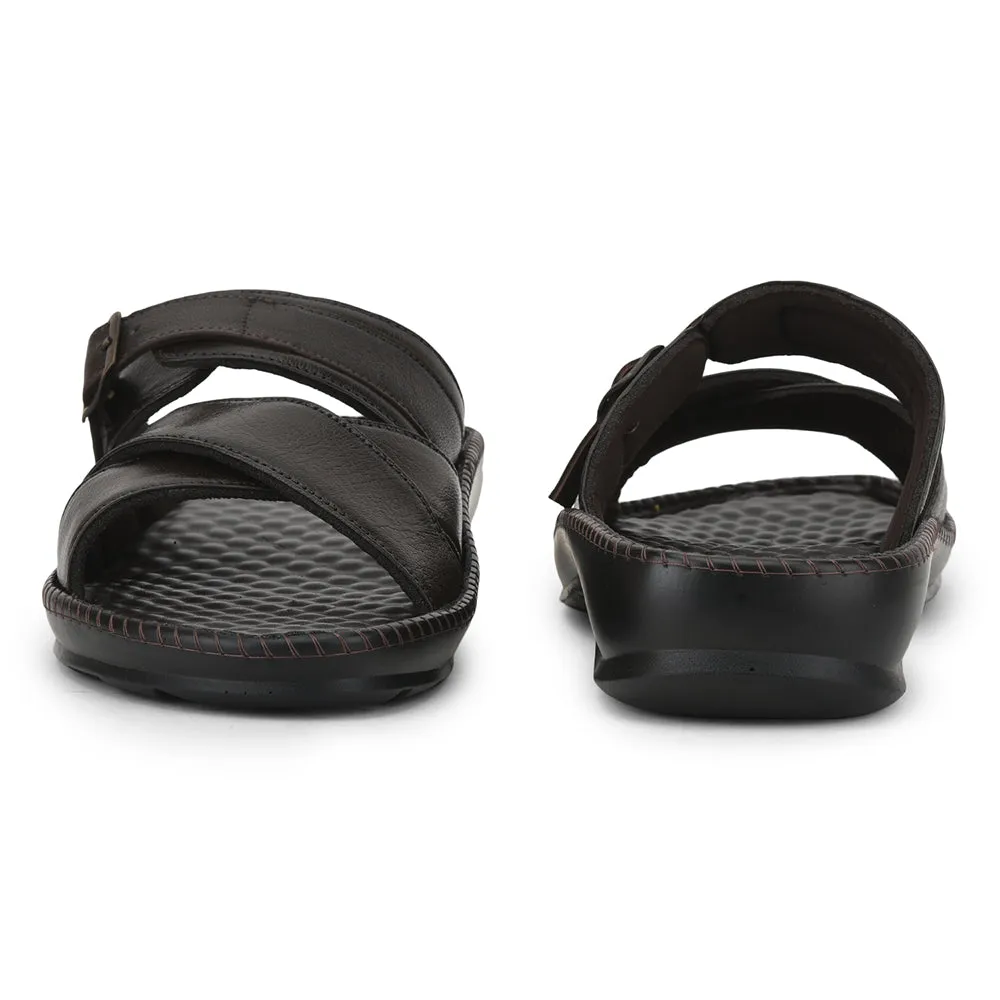 Coolers Casual (Brown) Slippers For Men STEAMER-03 By Liberty Ross Slippers