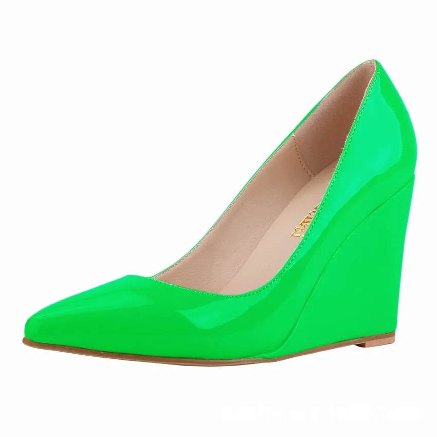 Asics Shoes Gel 1130 Sweet and Versatile Patent Leather Wedge Heels Shoes