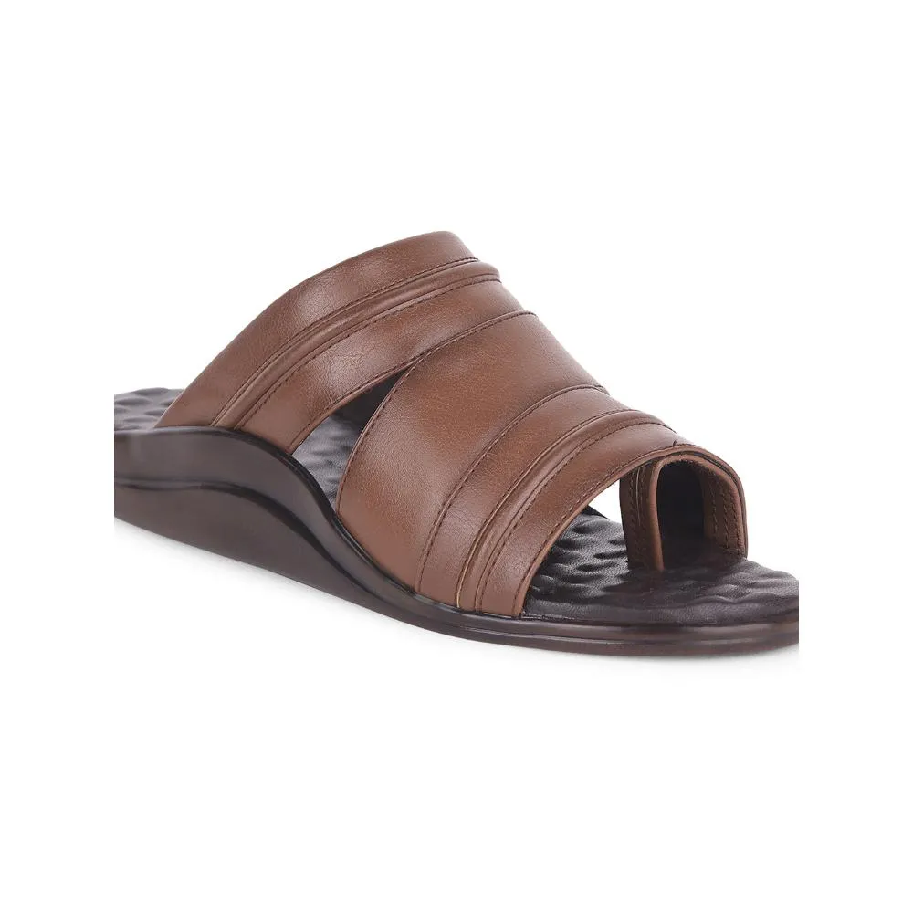 Best Spa Slippers Coolers Tan Casual Slippers For Men 7193-901 By Liberty