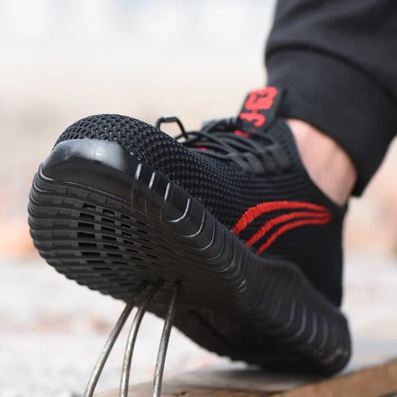 Fashion Men Boots Anti-smashing Piercing Work Safety Boot Best Steel Toe Work Boots For Hot Weather