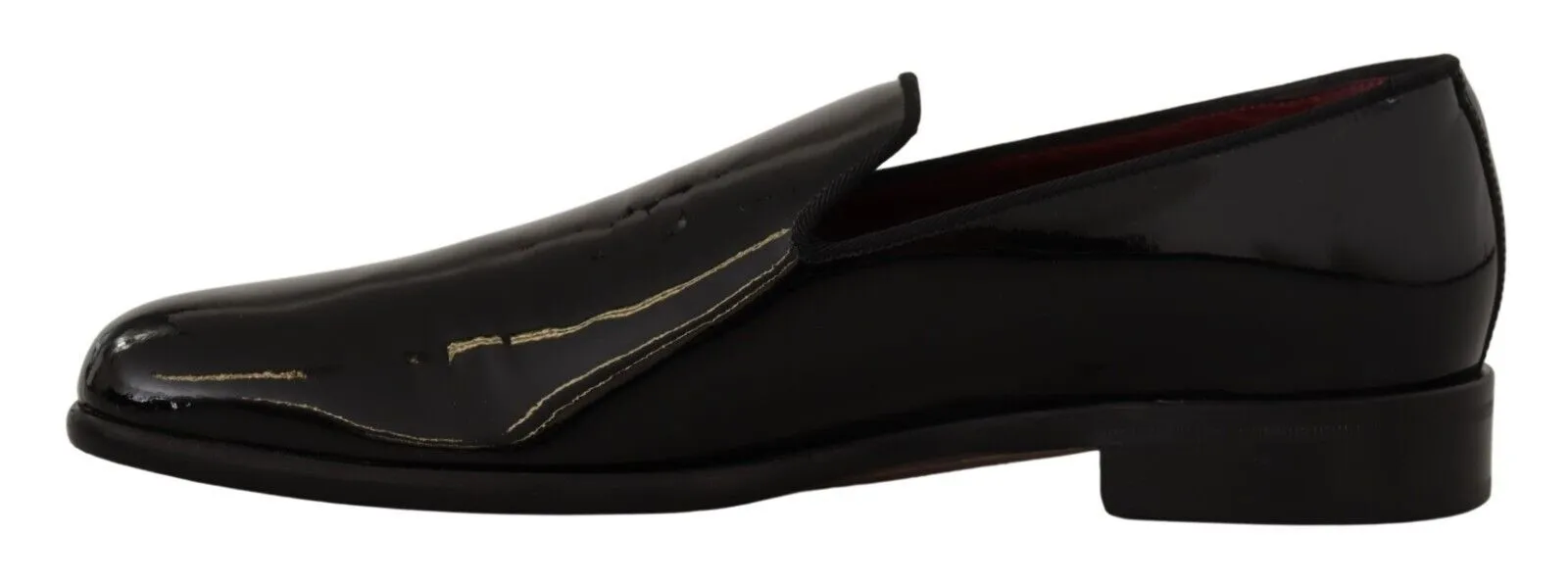 Dolce & Gabbana Elegant Black Patent Leather Loafers Penny Loafers Style
