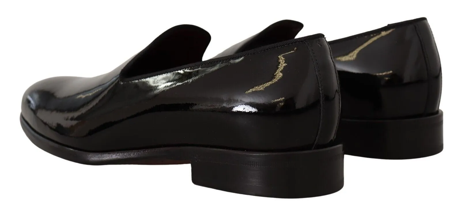 1950s Penny Loafers Dolce & Gabbana Elegant Black Patent Leather Loafers