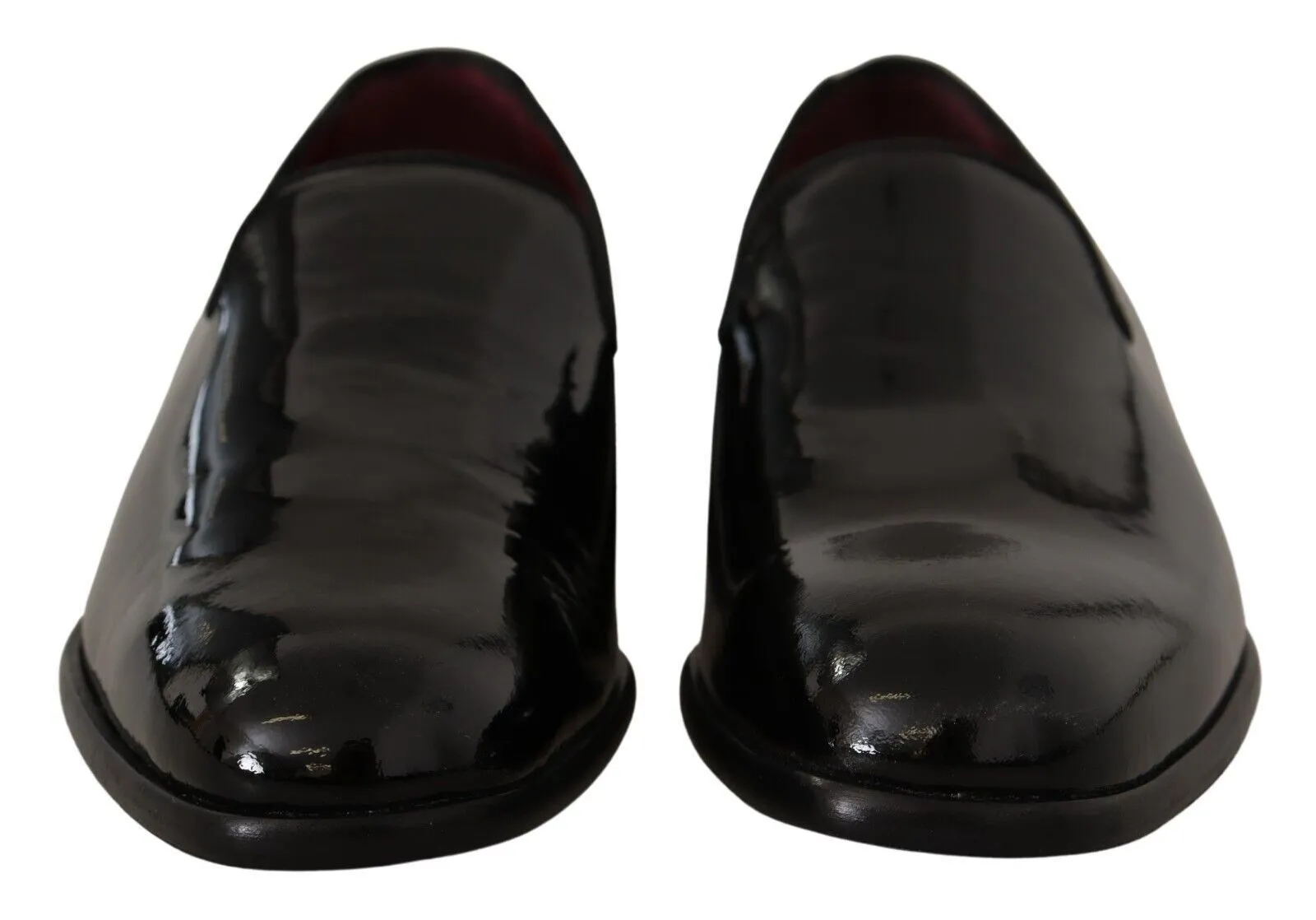 Loafers Non Slip Dolce & Gabbana Elegant Black Patent Leather Loafers
