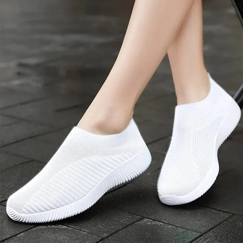 Abella Flat Shoes Vulcanized High-Quality Sneakers Slip Flats Shoes